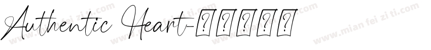 Authentic Heart字体转换